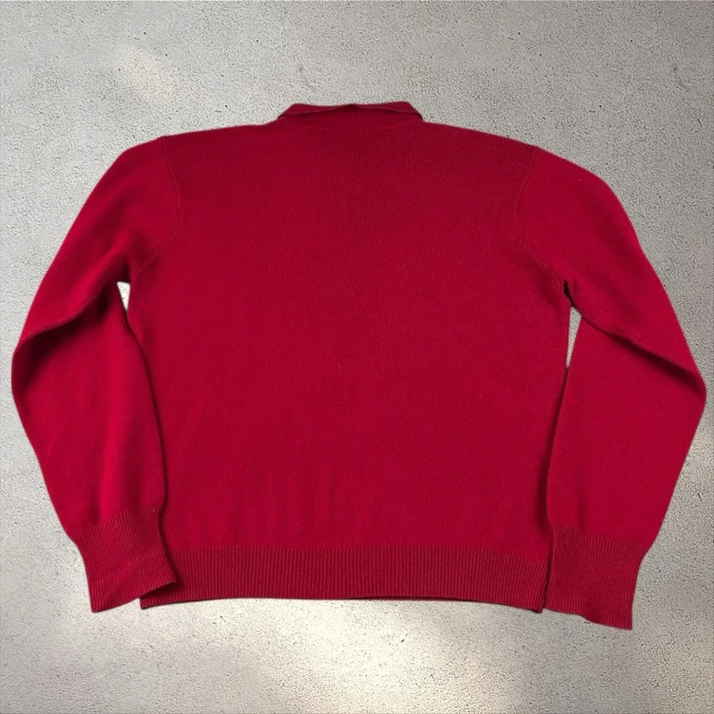 Vintage Polo Ralph Lauren Sweater‎ Mens XL Red Lambs Wool Knit Hong Kong